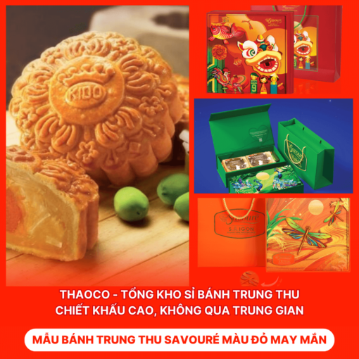 Bánh Trung Thu Savouré Màu Đỏ May Mắn