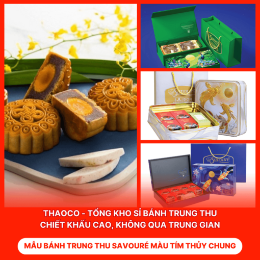 Bánh Trung Thu Savouré Màu Tím Thủy Chung