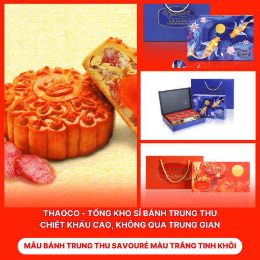 Bánh Trung Thu Savouré Màu Trắng Tinh Khôi