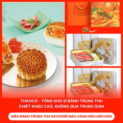 Bánh Trung Thu Savouré Màu Vàng Nâu Hấp Dẫn