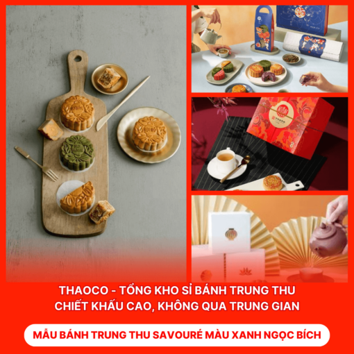 Bánh Trung Thu Savouré Màu Xanh Ngọc Bích