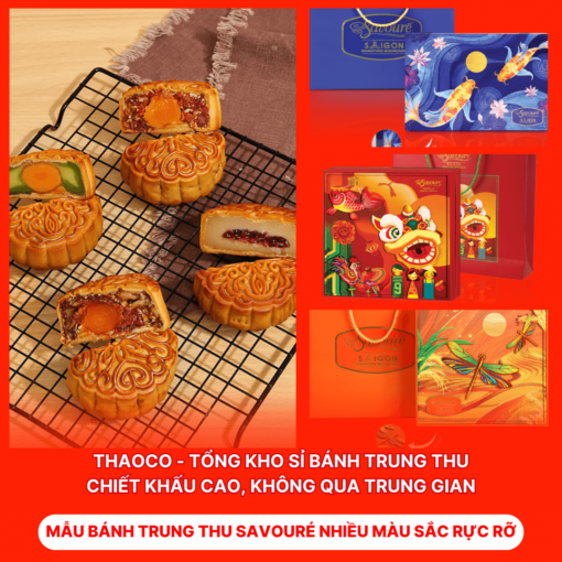 Bánh Trung Thu Savouré Nhiều Màu Sắc Rực Rỡ