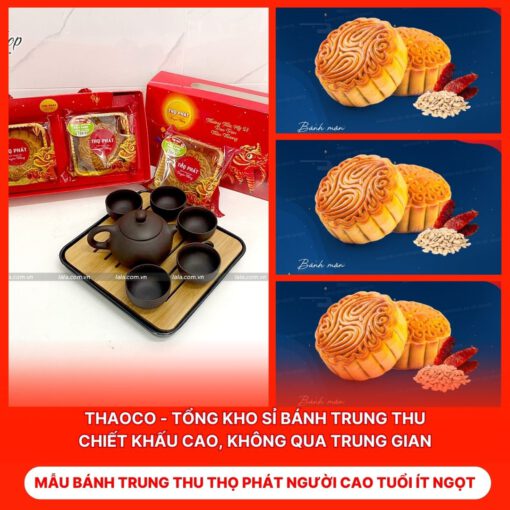 Bánh Trung Thu Thọ Phát Người Cao Tuổi Ít Ngọt