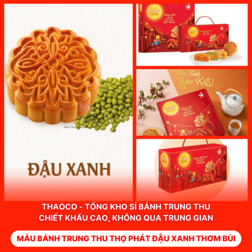 Bánh Trung Thu Thọ Phát Đậu Xanh Thơm Bùi