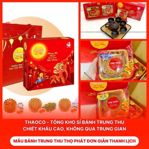 Bánh Trung Thu Thọ Phát Đơn Giản Thanh Lịch