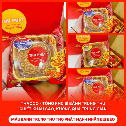 Bánh Trung Thu Thọ Phát Hạnh Nhân Bùi Béo