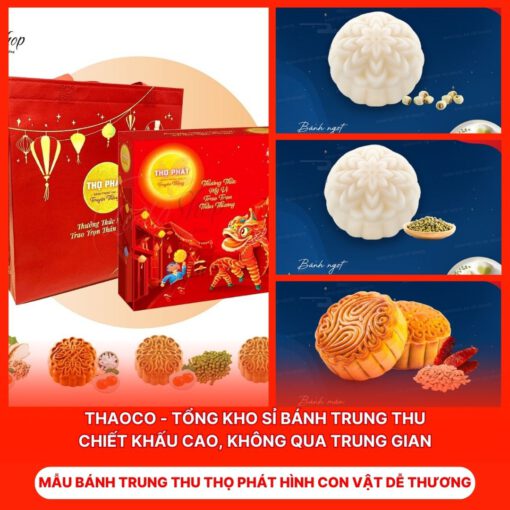 Bánh Trung Thu Thọ Phát Hình Con Vật Dễ Thương