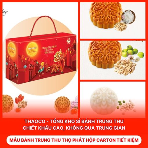 Bánh Trung Thu Thọ Phát Hộp Carton Tiết Kiệm