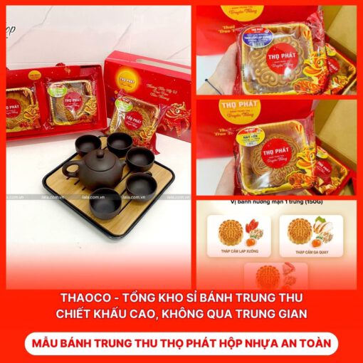 Bánh Trung Thu Thọ Phát Hộp Nhựa An Toàn
