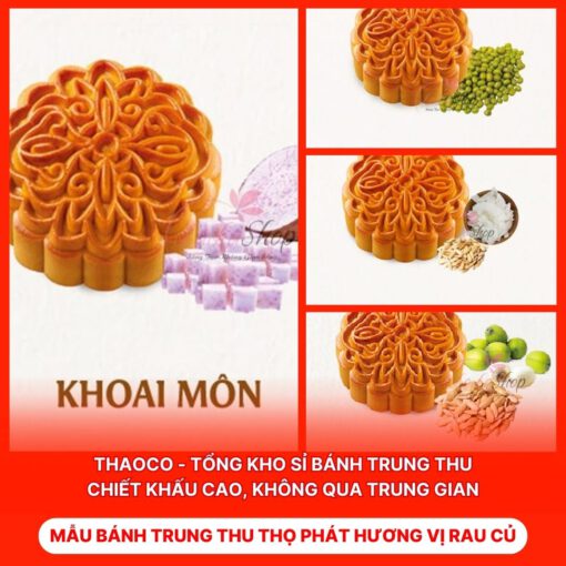 Bánh Trung Thu Thọ Phát Hương Vị Rau Củ