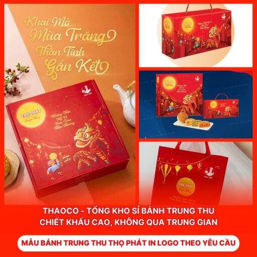 Bánh Trung Thu Thọ Phát In Logo Theo Yêu Cầu
