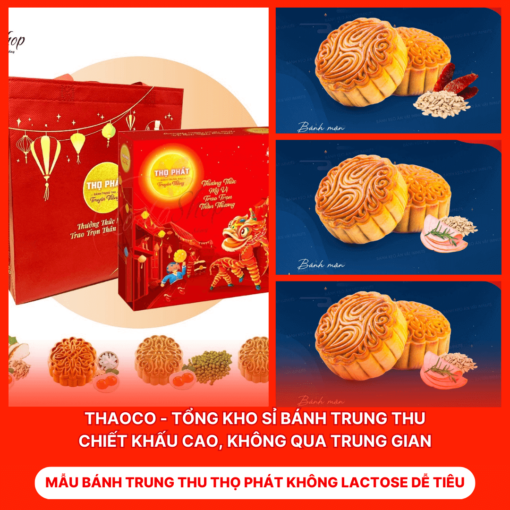 Bánh Trung Thu Thọ Phát Không Lactose Dễ Tiêu