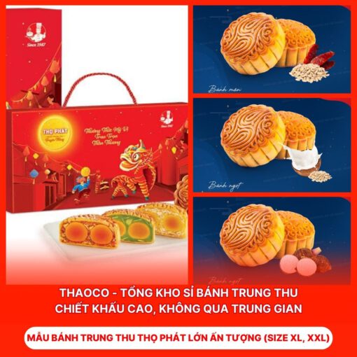 Bánh Trung Thu Thọ Phát Lớn Ấn Tượng (Size XL, XXL)