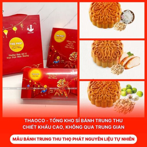 Bánh Trung Thu Thọ Phát Nguyên Liệu Tự Nhiên