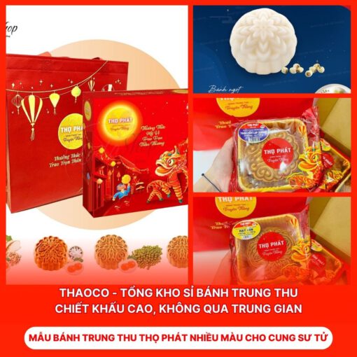 Bánh Trung Thu Thọ Phát Nhiều Màu Cho Cung Sư Tử