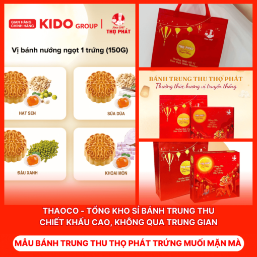 Bánh Trung Thu Thọ Phát Trứng Muối Mặn Mà