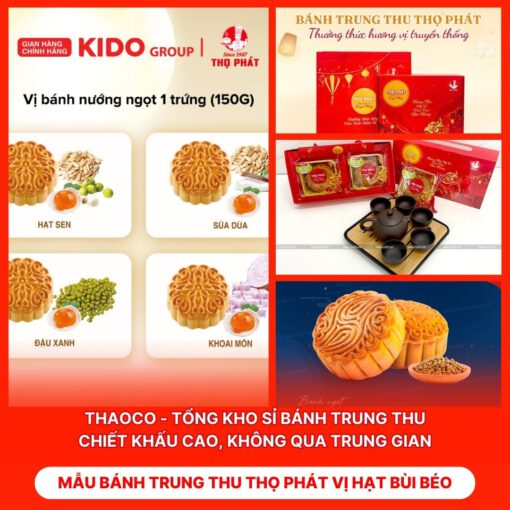 Bánh Trung Thu Thọ Phát Vị Hạt Bùi Béo