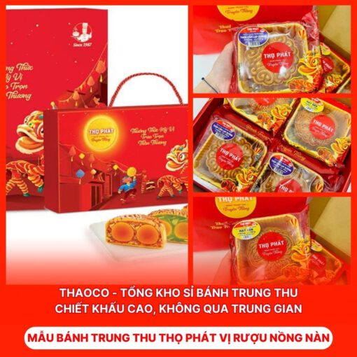 Bánh Trung Thu Thọ Phát Vị Rượu Nồng Nàn