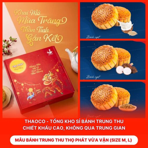 Bánh Trung Thu Thọ Phát Vừa Vặn (Size M, L)