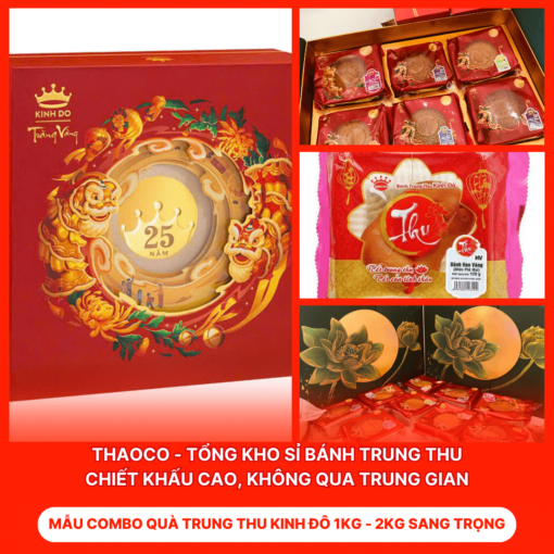 Combo Quà Trung Thu Kinh Đô 1KG-2KG Sang Trọng