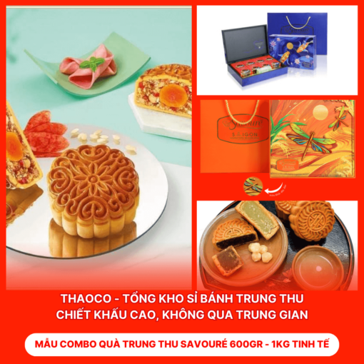 Combo Quà Trung Thu Savouré 600gr - 1KG Tinh Tế