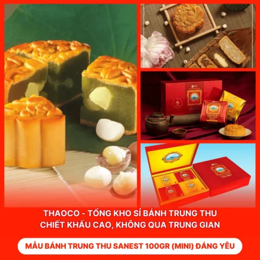 Bánh Trung Thu Sanest 100gr (Mini) Đáng Yêu