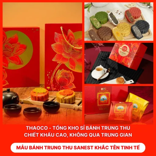 Bánh Trung Thu Sanest Khắc Tên Tinh Tế