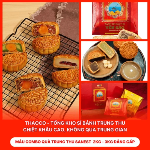 Combo Quà Trung Thu Sanest 2KG - 3KG Đẳng Cấp