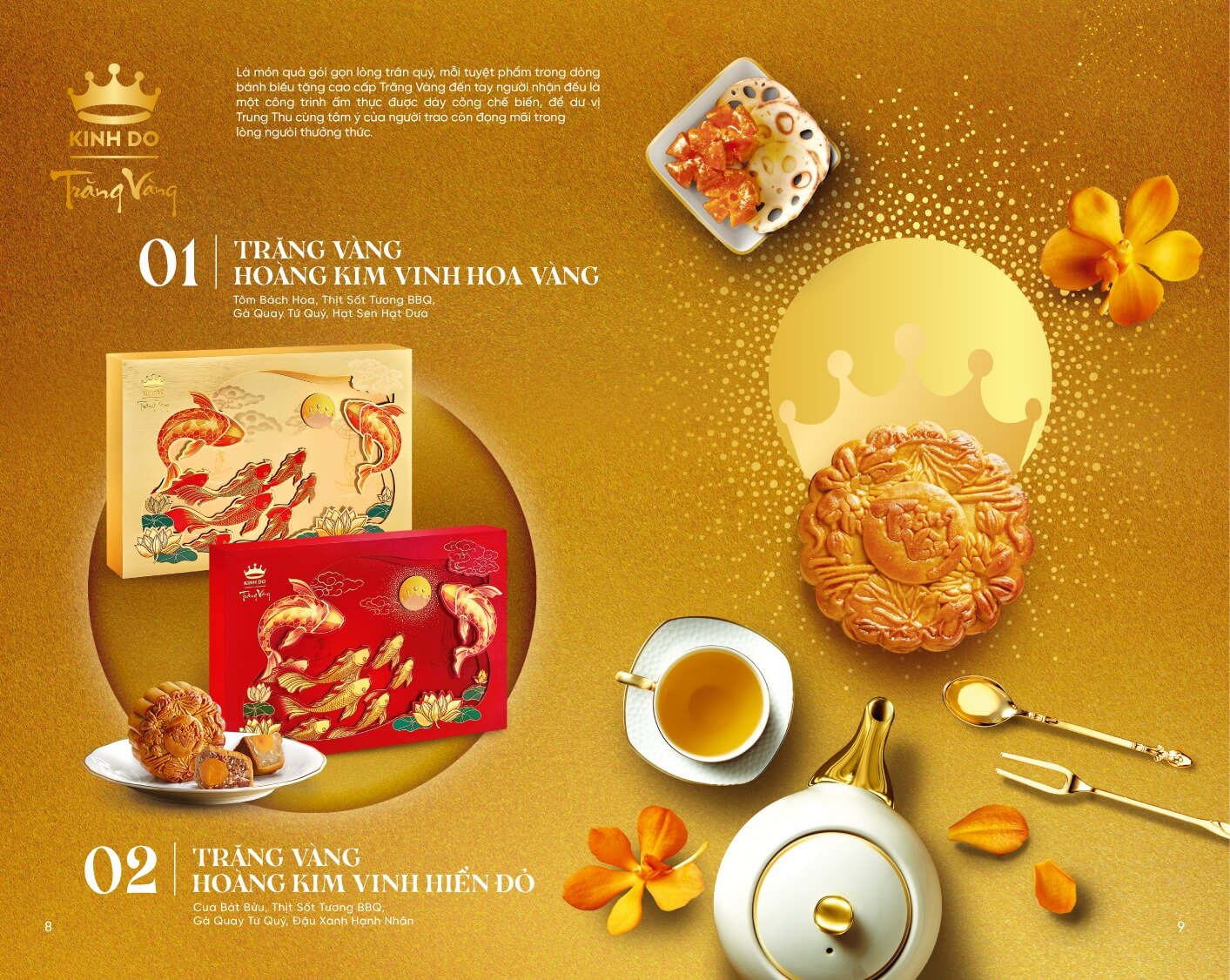 Bánh Trung Thu Kinh Đô Trăng Vàng - Hộp Quà Tết Trung Thu Sang Trọng